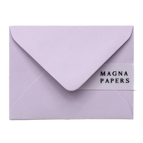 Premium Lilac Envelopes C7 (82x113mm) A7 Small Purple Wedding Envelopes, Lavender name cards, Tiny table names, Place Names, RSVP Invites