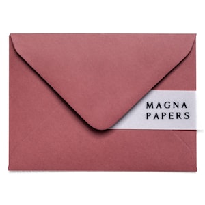 Enveloppes haut de gamme rose foncé C7 (82 x 113 mm) Enveloppes pour mariage A7 rose | Mini-cartes de visite, noms de table, noms de lieux, invitations RSVP, réservez vos dates