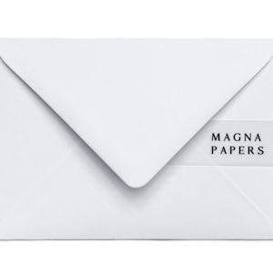 Premium Dove White Envelopes C6 (114x162mm) A6 Heavyweight 135gsm Envelopes, Wedding Invitation, Save The Date, RSVP, Engagement, Note Cards