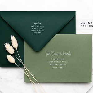 Envelope Printing ONLY Black & White ink on Premium Envelopes Personalised Invitations, Address Printing, Calligraphy, Return Address image 2