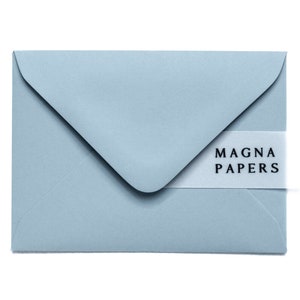Buste blu polvere premium C7 (82 x 113 mm) A7 Buste per piccoli inviti di nozze, fidanzamento, inviti RSVP, nomi di posto, mini tableau