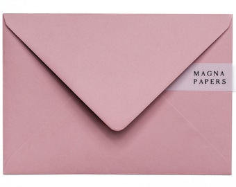Premium Dusty Rose Envelopes C5 (155x220mm) A5 Wedding Invitation Envelopes, Pink Engagement Invite, Save The Date, Letter, Business