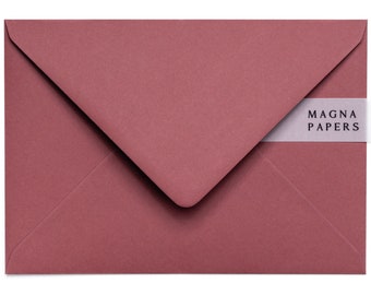 Premium Deep Rose Envelopes C5 (152x216mm) A5 Wedding Invitation Envelopes, Pink Engagement Invites, Save The Date, Letter, Business