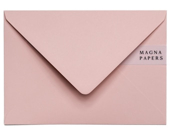 Premium Blush Pink Envelopes C5 (152x216mm) A5 Pink Wedding Invitation Envelopes, Euro Flap, Engagement, Save the Date, Party Invites