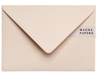 Premium Buttermilk Envelopes C5 (155x220mm) A5 Wedding Invitation Envelopes, Cream Engagement Invites, Save The Date, Luxury Envelopes