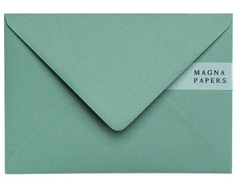 Premium Jade Green Envelopes C5 (152x216mm) A5 Wedding Invitation Envelopes, Green Engagement invites, Save The Date, Party, Christmas