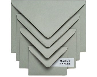 Premium Sage Green Envelopes | C5/A5, 5x7, C6/A6, C7/A7, DL, Square | Green Wedding Invitations, Engagement Invites, Save the Date, Money