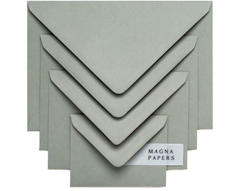 Sage Green Envelopes: Textured Paper, Wedding Invitations