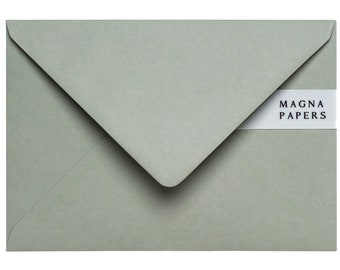 Premium saliegroene enveloppen C5 (155 x 220 mm) A5-huwelijksuitnodigingenveloppen, groene verlovingsuitnodiging, bewaar deze datum, feest, zakelijk, brief