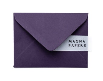 Premium Aubergine Envelopes C7 (82x113mm) A7 Small Purple Envelopes | Mini Wedding Invites, Save The Date, RSVPs, name cards, Place Names