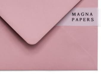 Premium Dusty Rose Envelopes 5x7 (133x184mm) US A7 | Quality Heavyweight Envelopes | Wedding Invitation, Engagement Invites & Save The Date