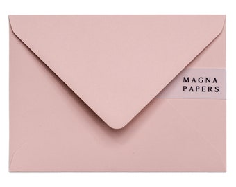 Premium Blush Pink Envelopes 5x7 (133x184mm) US A7 Wedding Invitation Envelope | Save the date, Engagement, Party Invite, Stationary, Letter