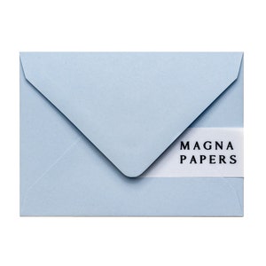 Premium Powder Blue Envelopes C7 (82x113mm) A7 Small Wedding Invitation Envelopes, Engagement, Mini RSVP Invites, Place Names, Escort Cards