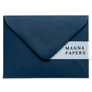 Buste blu navy premium C7 (82 x 113 mm) A7 / 135 gsm Buste per inviti di nozze, Mini biglietti da visita, Piccoli nomi da tavolo, Segnaposto, Inviti RSVP