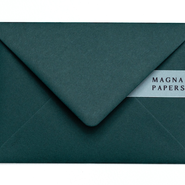 Enveloppes vertes chasseur de qualité supérieure 5 x 7 (133 x 184 mm) i8 Enveloppes A7 US pour faire-part de mariage | Enveloppes épaisses | Fiançailles et réservez une date