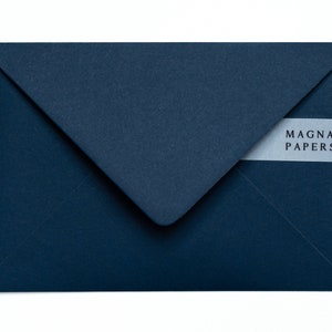 Sobres azul marino premium C5 (155 x 220 mm) Sobres para invitaciones de boda A5 de 135 g/m², invitaciones de compromiso azules, invitaciones a fiestas, para guardar la fecha, cartas