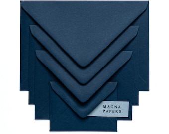 Premium Navy Envelopes | Luxury 135gsm | C5/A5, 5x7, C6/A6/, C7/A7, DL, Square | Blue Wedding Invitations, Engagement, Party, Save the date