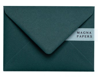 Enveloppes vertes chasseur de qualité supérieure 5 x 7 (133 x 184 mm) i8 Enveloppes A7 US pour faire-part de mariage | Enveloppes épaisses | Fiançailles et réservez une date