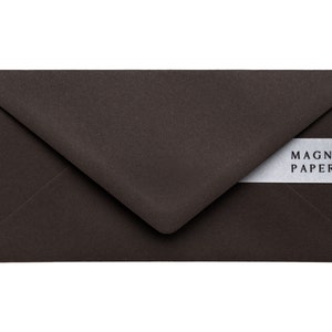 Envelopes Premium Cocoa DL (110 x 220 mm) | Envelopes Marrons 135gsm | Convites de Casamento, Noivado, Convites para Salvar a Data, Dinheiro e Negócios