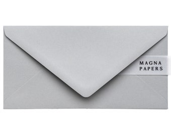 Premium Mid Grey Envelopes DL (110x220mm) | 135gsm Grey Envelopes | Invitation envelopes, Engagement, Save The Date, Money & Business