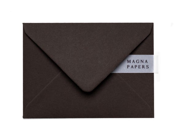 5x7 Cocoa Brown Envelopes For Weddings & Premium Branding | Magna Papers