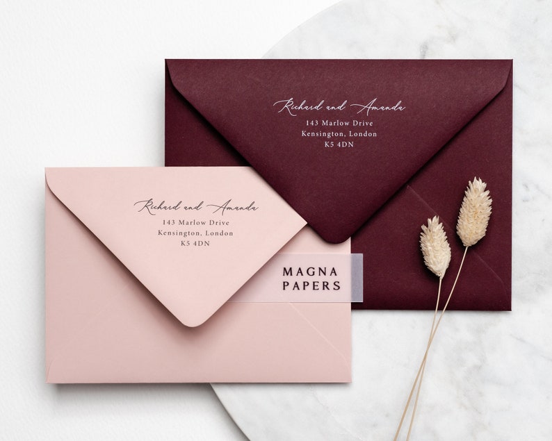 Premium Blush Pink Wedding Invitation Envelopes 135gsm Etsy