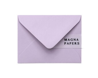 Lilac C7 Envelopes: Small Purple Wedding RSVP Invites (82x113mm)