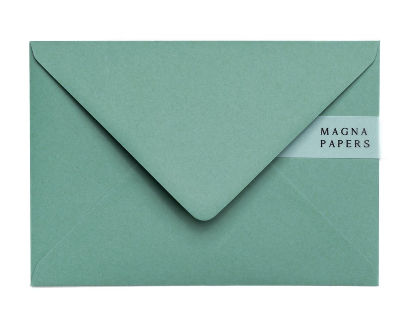 Jade Green Envelopes A5 152x216mm C5 Wedding Invitation Etsy