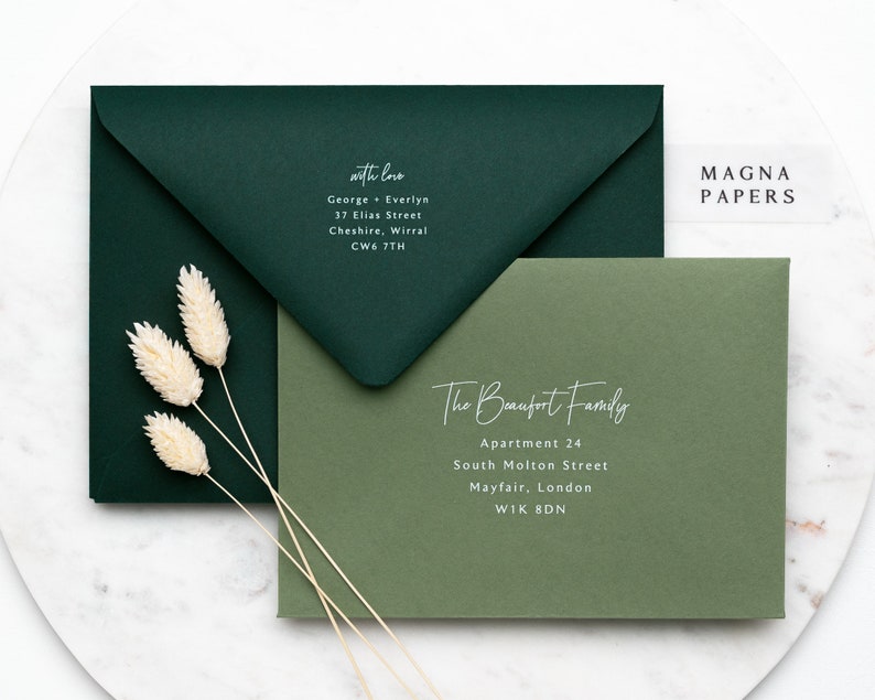 Premium Olive Envelopes C5 152x216mm A5 Wedding Invitation Envelopes 135gsm, Green Engagement Invites, Save The Date, Calligrapher, Letter zdjęcie 3