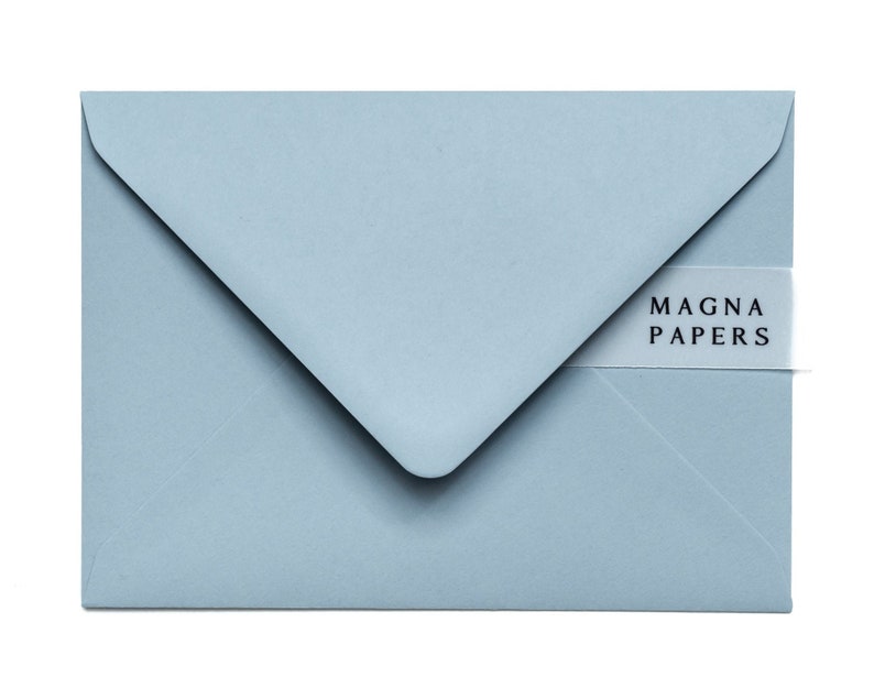 Dusty Blue Envelopes 5x7 133x184mm US A7 Wedding Invitation Etsy