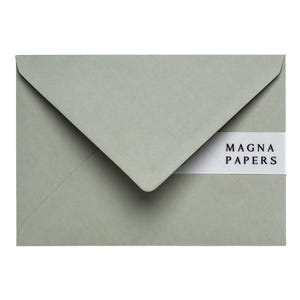 Premium Sage Green Envelopes C6 (114x162mm) A6 Small Wedding Invitation Envelopes, Green Engagement Invite, RSVP, Note Cards, Stationary