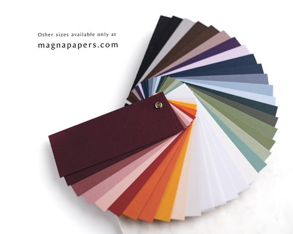Coloured Cardstock & Vellum Swatch Book | Premium Card Sample Pack for Crafts, Weddings and Stationery
