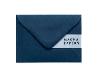 Navy Blue C7 Envelopes: 135gsm Textured Wedding Invitation Envelopes