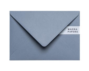 Airforce Blue C5 Envelopes 130gsm | Premium Envelopes for Wedding Invites & Stationery | Custom size 152 x 216mm | Diamond Flap A5