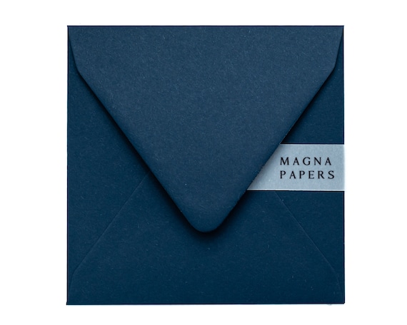 プレミアムネイビー封筒 | 高級135gsm | C5/A5、5x7、C6/A6、C7/A7、DL