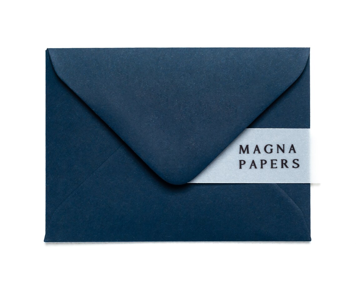 Navy Envelopes A7 82x113mm C7 Premium 135gsm Heavyweight Etsy
