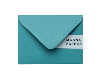 Enveloppes C7 bleu sarcelle : petites enveloppes d'invitation A7 (82 x 113 mm)