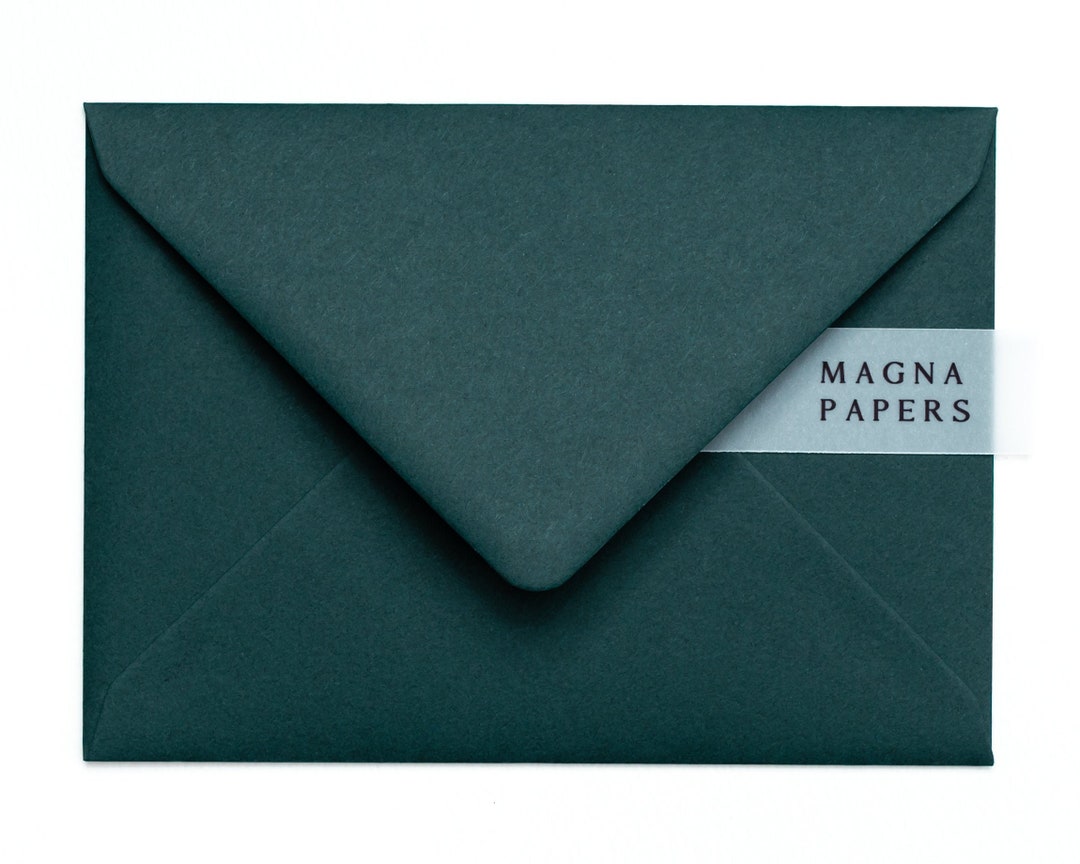 Premium Hunter Green Envelopes 5x7 133x184mm I8 US A7 Wedding