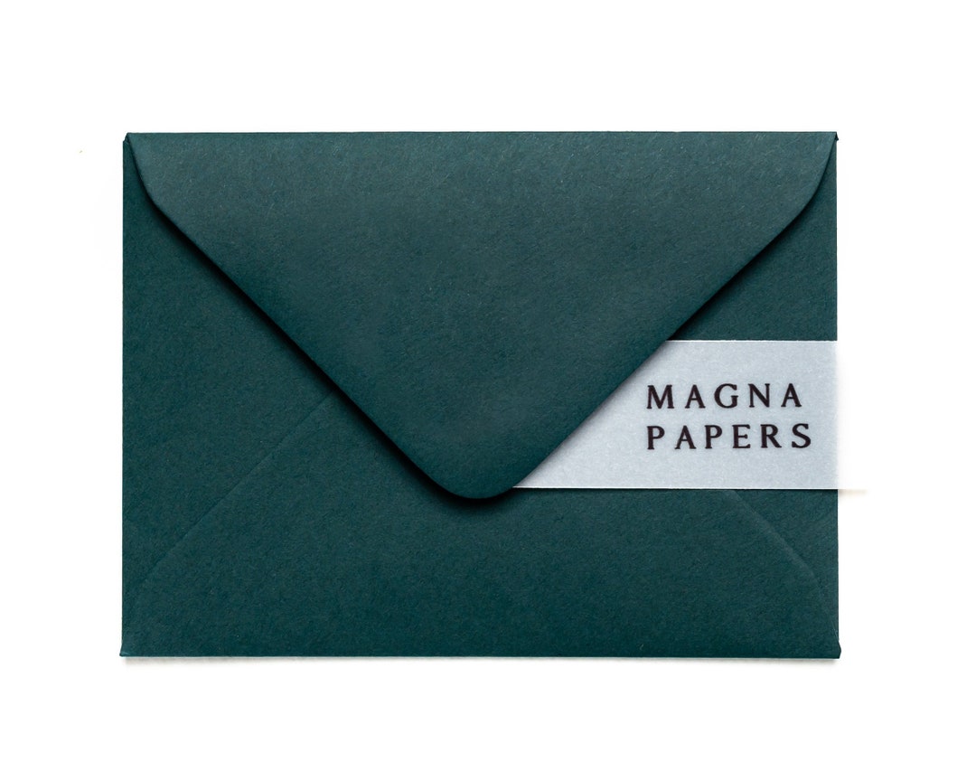 Hunter Green Envelopes A7 82x113mm C7 Small Premium Etsy UK