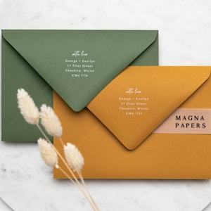 Premium Olive Envelopes C5 152x216mm A5 Wedding Invitation Envelopes 135gsm, Green Engagement Invites, Save The Date, Calligrapher, Letter zdjęcie 7