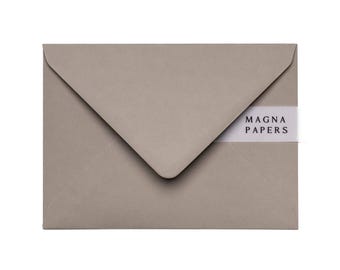 Mocha 5x7 Envelopes: 135gsm Taupe Invitation Envelopes