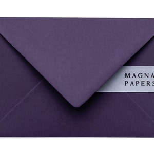 Premium Aubergine Envelopes C6 (114x162mm) A6 Purple Wedding Invitation Envelopes, Engagement, RSVP, Party Invites, Note cards, Stationary