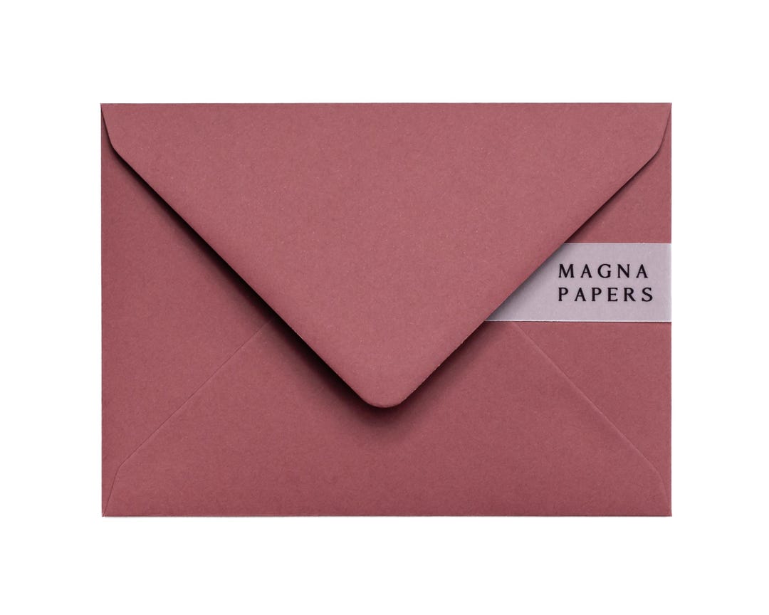Deep Rose 5x7 Envelopes 130gsm | Luxury Textured Envelopes for Wedding ...
