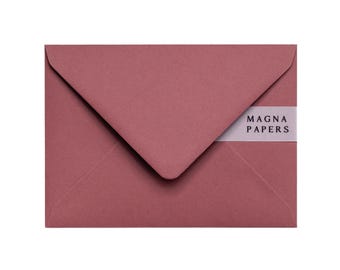 Deep Rose 5x7 Envelopes 130gsm | Luxury Textured Envelopes for Wedding Invitations, Greeting Cards & Stationery