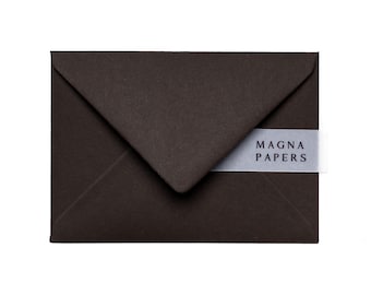 Cocoa Brown C6 Envelopes: Textured 135gsm Wedding Invitation Envelopes