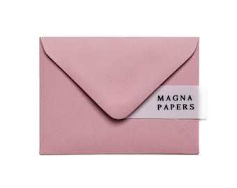 Dusty Rose C7 Envelopes 130gsm | Textured Blush Pink Envelopes for RSVP, Gift Cards & Wedding Stationery