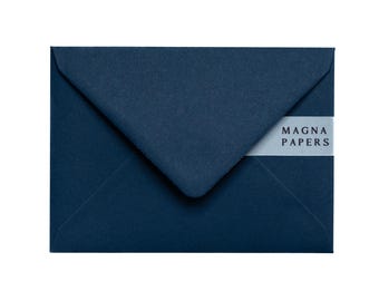 Navy Blue Envelopes: Textured 5x7 A7, 135gsm Heavyweight