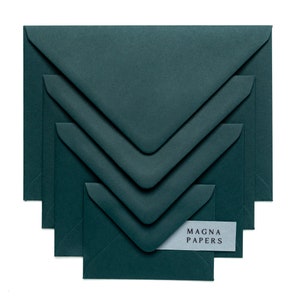 Premium Hunter Green Envelopes C5 152x216mm A5 Quality Emerald Envelopes, Wedding Invitation, Engagement, Party & Save The Date Invites image 2