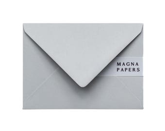 Mid Grey C6 Envelopes: A6 Wedding Invitation Envelopes (135gsm)