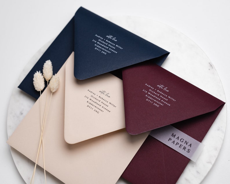 Burgundy C5 Envelopes 135gsm | Premium Textured Envelopes for Wedding Invitations, Greeting Cards & Stationery (Custom size 155 x 220mm) image 10